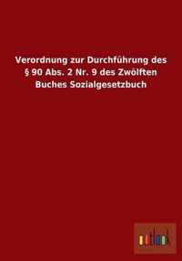 Verordnung Zur Durchfuhrung Des 90 ABS. 2 NR. 9 Des Zwolften Buches Sozialgesetzbuch