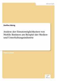 Analyse der Einsatzmoeglichkeiten von Mobile Business am Beispiel der Medien- und Unterhaltungsindustrie