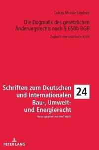 Die Dogmatik Des Gesetzlichen Aenderungsrechts Nach  650b Bgb