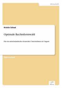 Optimale Rechtsformwahl