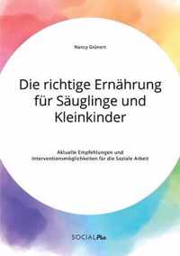 Die richtige Ernahrung fur Sauglinge und Kleinkinder. Aktuelle Empfehlungen und Interventionsmoeglichkeiten fur die Soziale Arbeit