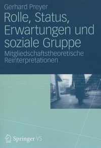 Rolle, Status, Erwartungen und soziale Gruppe