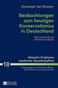 Beobachtungen zum heutigen Konservatismus in Deutschland