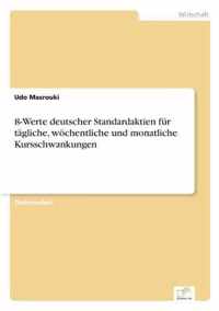 ss-Werte deutscher Standardaktien fur tagliche, woechentliche und monatliche Kursschwankungen