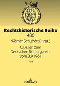 Quellen Zum Deutschen Richtergesetz Vom 8.9.1961