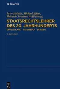 Staatsrechtslehrer Des 20. Jahrhunderts