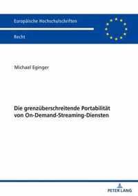 Die grenzuberschreitende Portabilitat von On-Demand-Streaming-Diensten