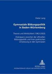 Gymnasiale Bildungspolitik in Baden-Wuerttemberg