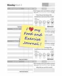 I Love My Food and Exercise Journal