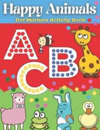 Dot Markers Activity Book Happy Animals