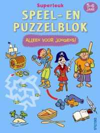 Superleuk Speel- En Puzzelblok - Alleen Voor Jongens! (5-6J)