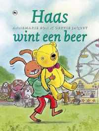 Haas wint een beer