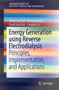 Energy Generation using Reverse Electrodialysis