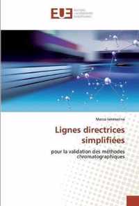 Lignes directrices simplifiees