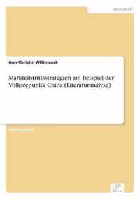 Markteintrittsstrategien am Beispiel der Volksrepublik China (Literaturanalyse)