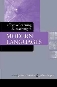 Effective Learning and Teaching in Modern Languages