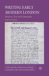 Writing Early Modern London