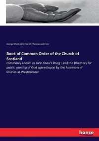 Book of Common Order of the Church of Scotland