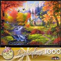 Puzzel Woodland Church (1000 stukjes)