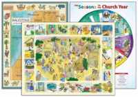 Palestine in the Time of Jesus Map / Daily Life in the Time of Jesus / the Seasons of the Church Year - Set of 3 Posters
