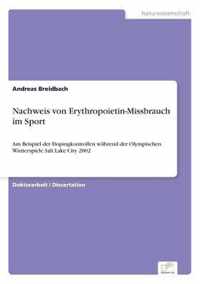 Nachweis von Erythropoietin-Missbrauch im Sport