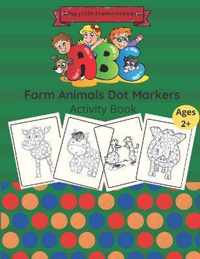 Farm Animals Dot Markers Activity Book