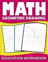 Math education workbook geometric drawing