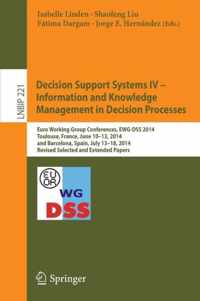 Decision Support Systems IV Information and Knowledge Management in Decision P