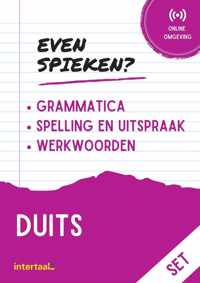 Even Spieken - Duits grammatica, spelling, uitspraak (set)