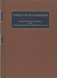 Nazi Crimes on Trial  -  Justiz und NS-Verbrechen XXXVIII