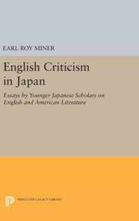 English Criticism in Japan - Essays by Younger Japanese Scholars on English and American Literature