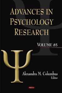 Advances in Psychology Research