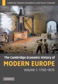 The Cambridge Economic History of Modern Europe