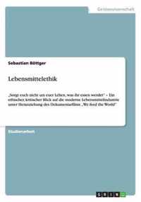 Lebensmittelethik: "Sorgt euch nicht um euer Leben, was ihr essen werdet - Ein ethischer, kritischer Blick auf die moderne Lebensmittelin