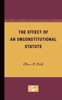 The Effect of an Unconstitutional Statute