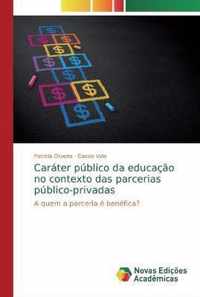 Carater publico da educacao no contexto das parcerias publico-privadas