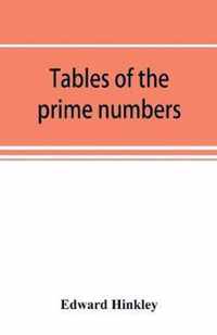 Tables of the prime numbers, and prime factors of the composite numbers, from 1 to 100,000; with the methods of their construction, and examples of their use