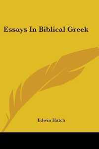 Essays In Biblical Greek