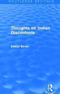 Thoughts on Indian Discontents (Routledge Revivals)