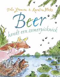 Beer houdt een zomerpicknick