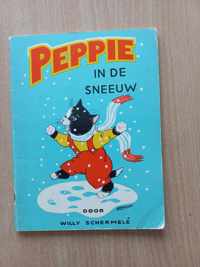 Peppie in de sneeuw