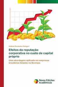 Efeitos da reputacao corporativa no custo de capital proprio