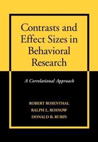 Contrasts and Effect Sizes in Behavioral Research