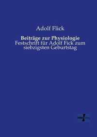 Beitrage zur Physiologie