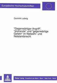 -Gegenwaertiger Angriff-, -Drohende- Und -Gegenwaertige Gefahr- Im Notwehr- Und Notstandsrecht