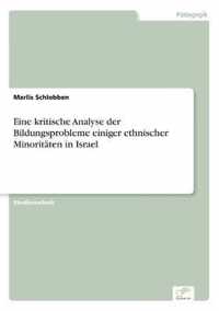 Eine kritische Analyse der Bildungsprobleme einiger ethnischer Minoritaten in Israel