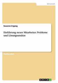 Einfuhrung neuer Mitarbeiter. Probleme und Loesungsansatze