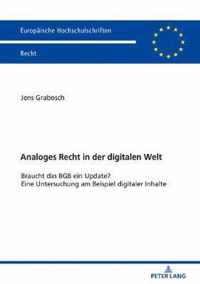 Analoges Recht in Der Digitalen Welt