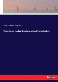 Einleitung in das Studium des Altnordischen