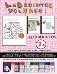 Ejercicios con laberintos para preescolar (Laberintos - Volumen 1)